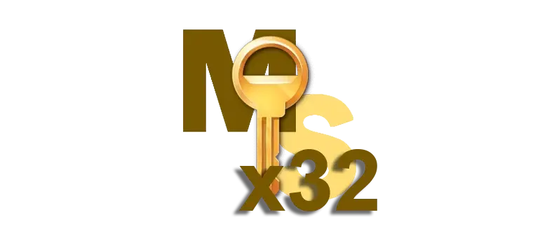 Символьное изображение KMS-активатора для 32-битных систем